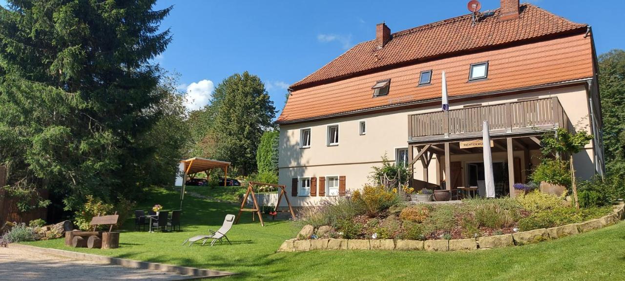 Ferienwohnung Richtermuehle Saupsdorf Buitenkant foto